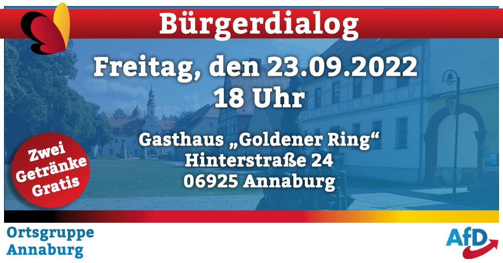 Bürgerdialog in Annaburg @ Gasthaus "Goldener Ring"